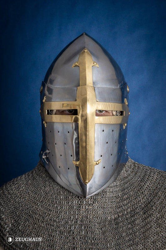 Sugar Loaf Helmet with Visor 1,6mm with Brass