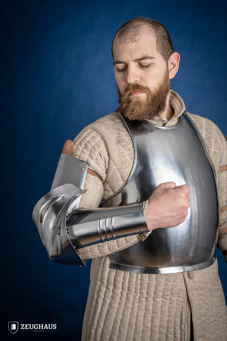 German Arm Armour 15th Cent. 1,2mm Polished