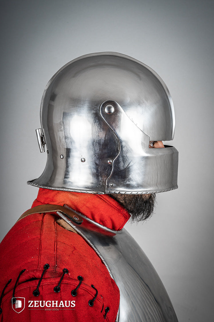 Swiss Sallet Helmet 1,6mm Polished