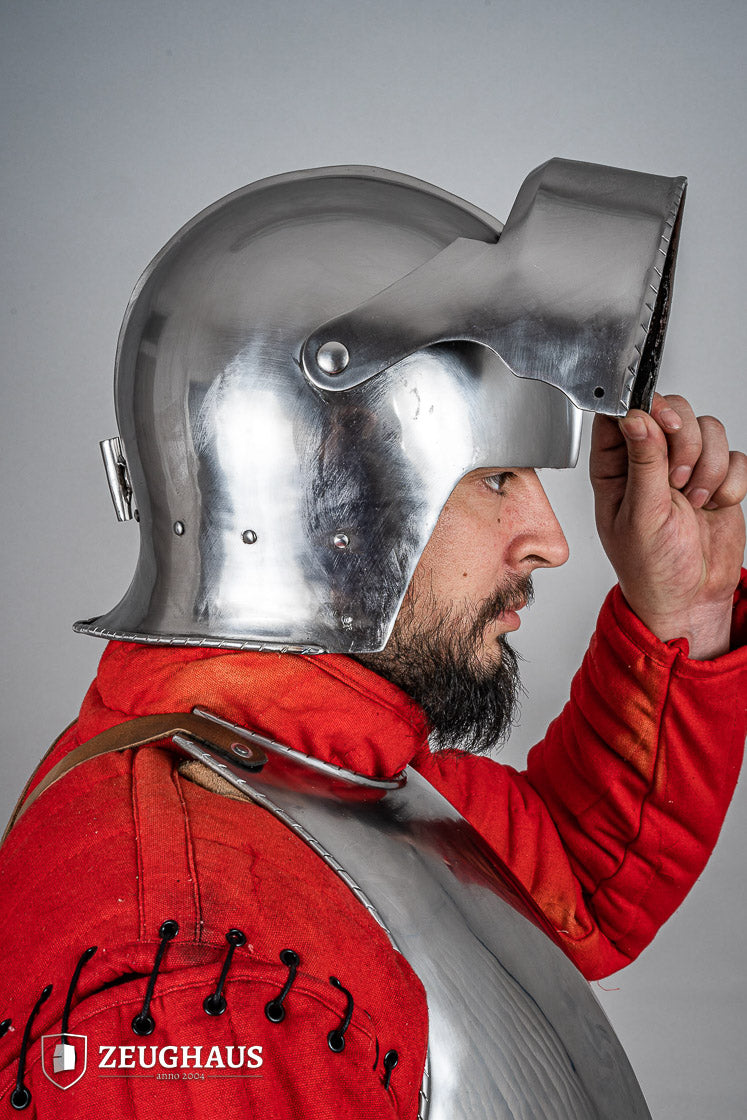 Swiss Sallet Helmet 1,6mm Polished