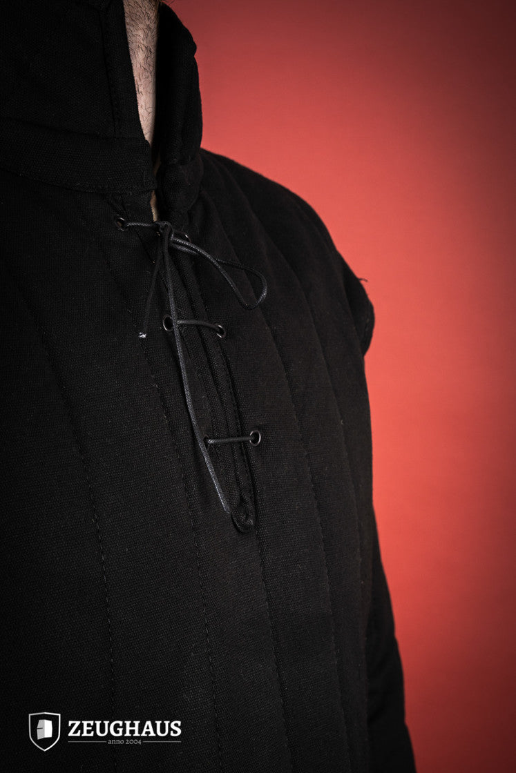 Gambeson mit seitlichen Verschlüssen schwarz B-Stock