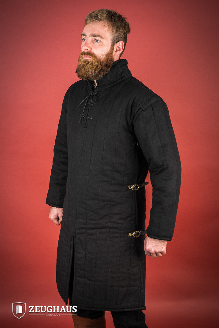 Gambeson mit seitlichen Verschlüssen schwarz B-Stock