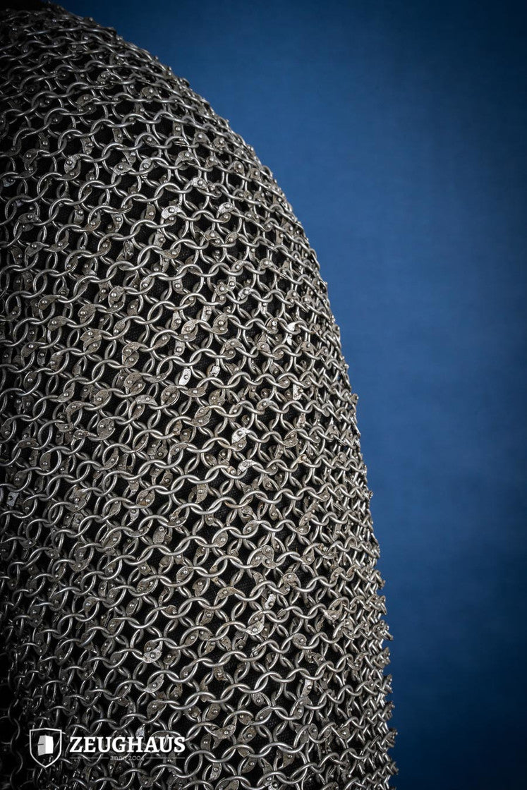 Roundring Riveted Chainmail Hauberk 10 mm Oiled Steel B-Stock