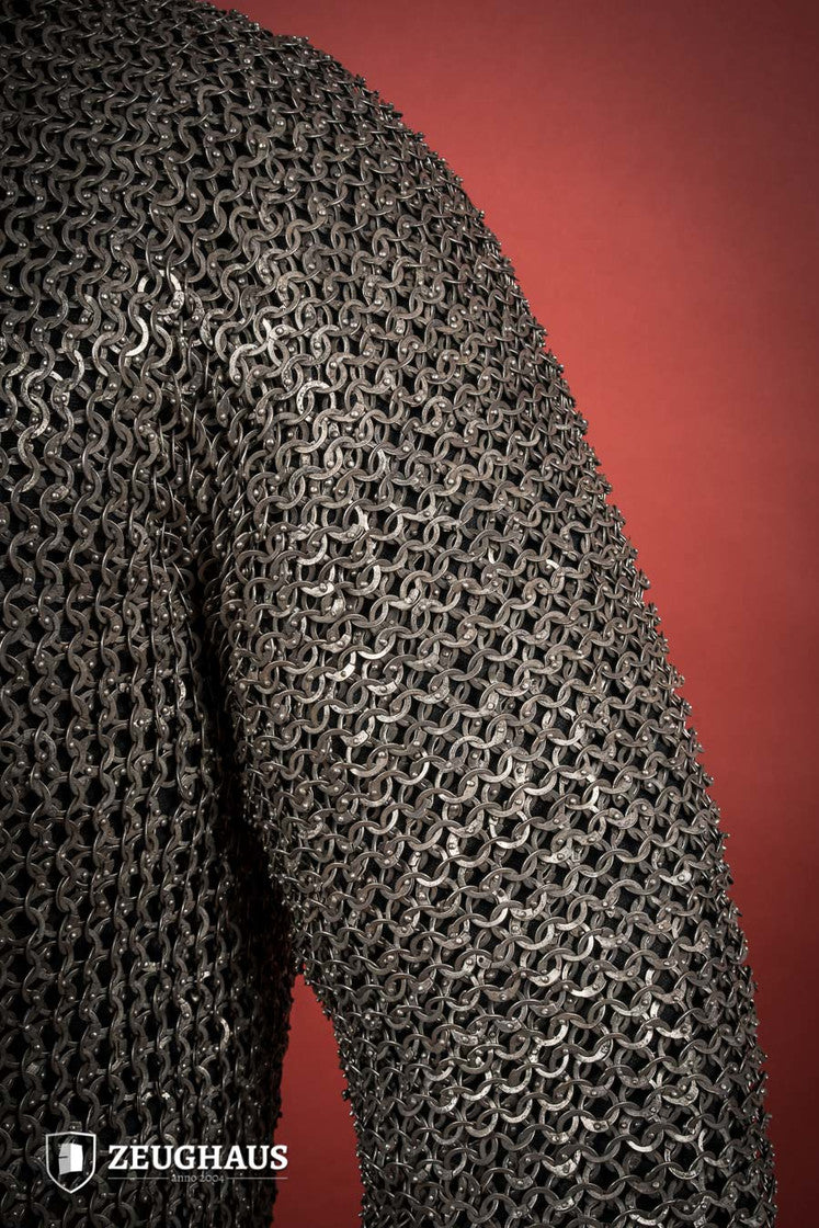 Flatring Riveted Chainmail Hauberk 9 mm Stainless Steel B-Stock