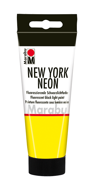 Marabu NEW YORK NEON Fluorescent Black Light Paint Neon Yellow 100 ml