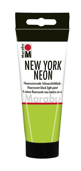 Marabu NEW YORK NEON Fluorescent Black Light Paint Neon Green 100 ml