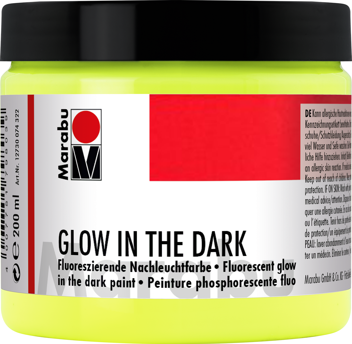 Marabu Glow in the dark Noctilucent Yellow 200 ml