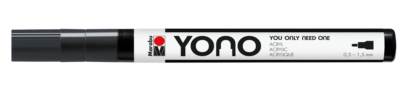 Marabu YONO Marker 0,5 - 1,5mm Black