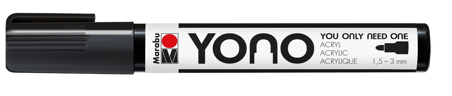 Marabu YONO Marker 1,5 - 3mm Schwarz