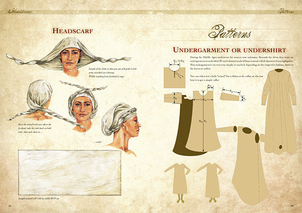 Make your own medieval clothing - Basic garments for Women