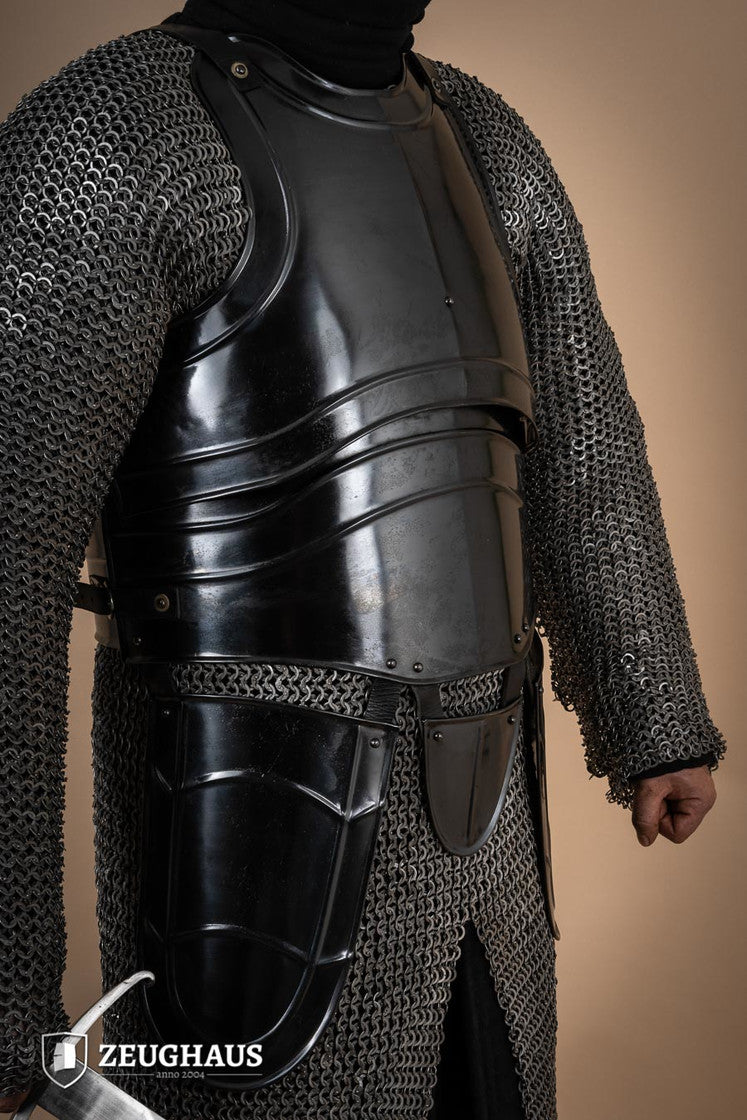 Kürass & Beintaschen Warrior Brüniert B-Stock