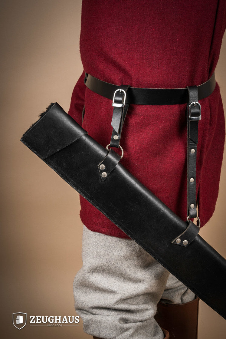 LARP Leather Scabbard 72 cm Black B-Stock