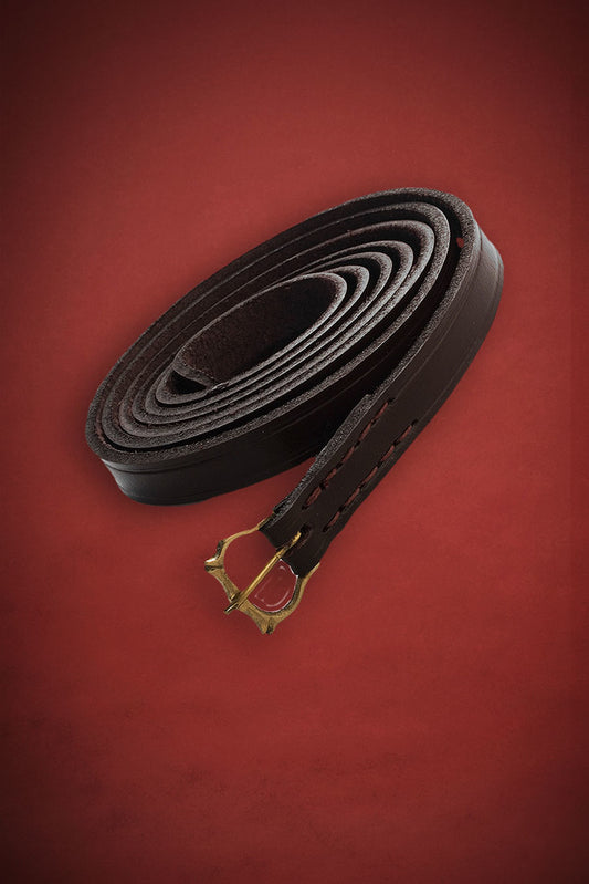 13th - 14th Century Leather Belt Brown