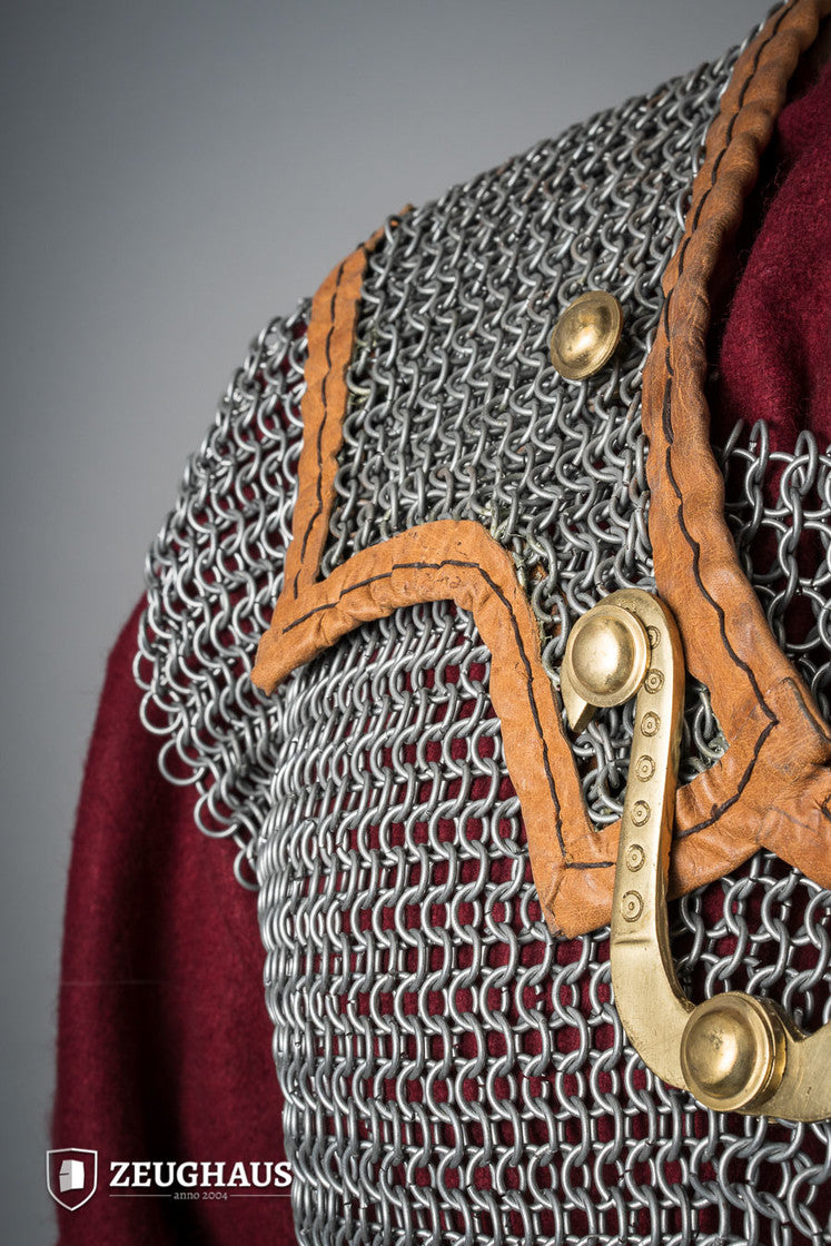 Roundring Chainmail Lorica Hamata 9 mm Oiled Steel B-Stock