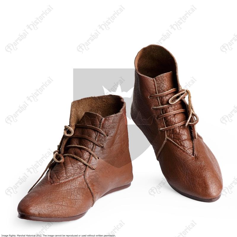 13th - 14th Cent. Ankle Boots Brown