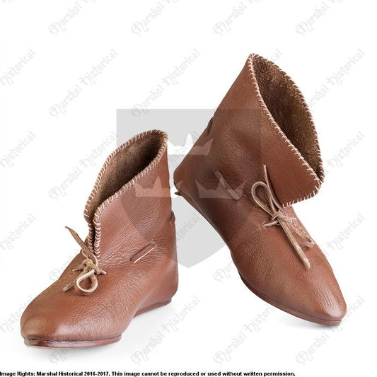 13th - 14th Cent. Medieval Shoes Brown