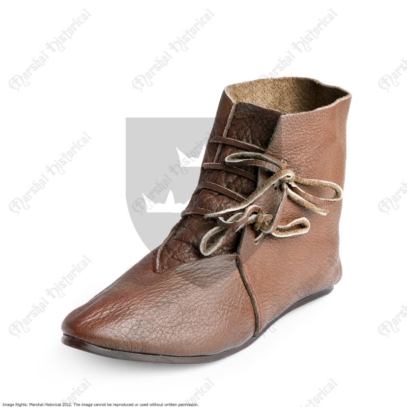 13th - 14th Cent. Ankle Boots Brown