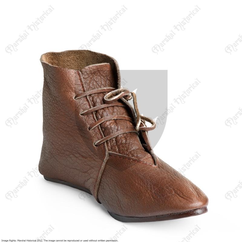 13th - 14th Cent. Ankle Boots Brown