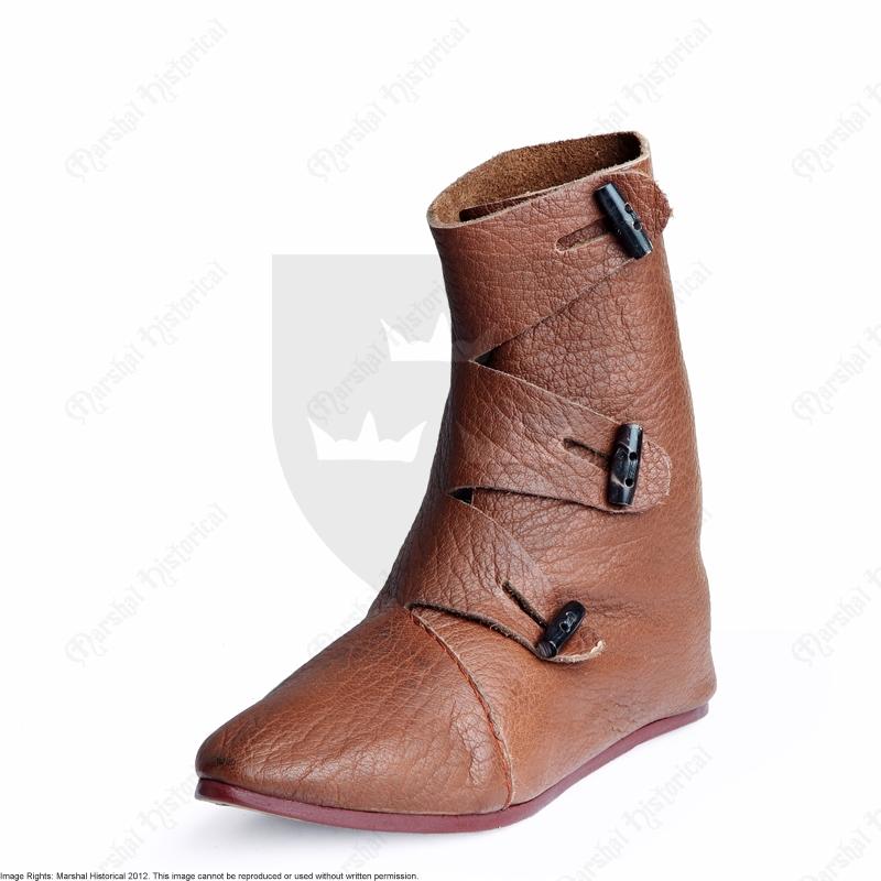 Early medieval Viking Boots Jorvik Brown