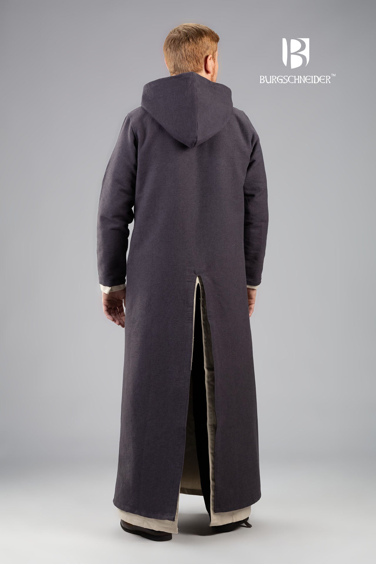 Hooded Long Tunic Renaud Grey