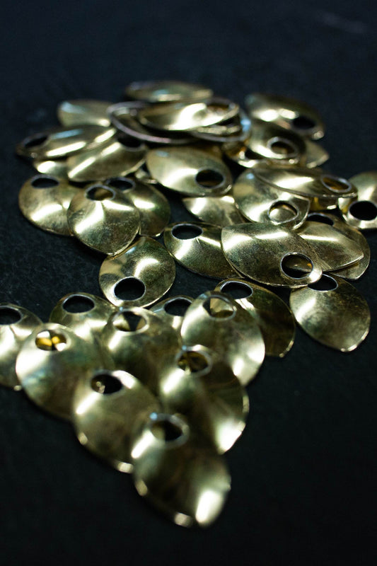 Scales Aluminium Klein 23mm, gold glänzend