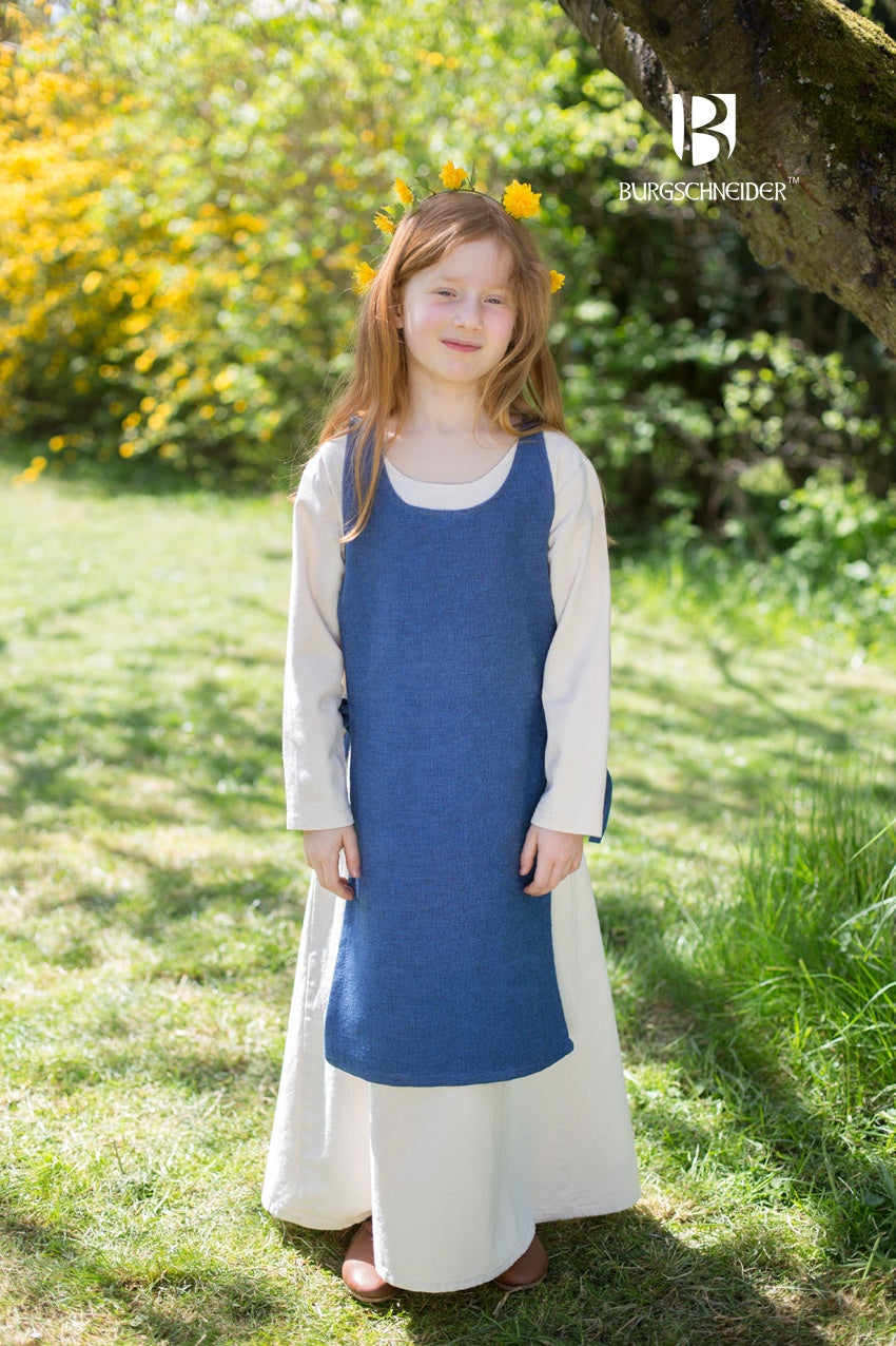 Children's Over Dress Ylva Ocean Blue