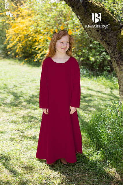 Kinderunterkleid Ylvi - Bordeaux Rot